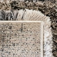 thumbnail image 5 of SAFAVIEH Iceland Hannah Abstract Shag Runner Rug, Cream/Grey, 2' x 6', 5 of 9