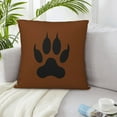 thumbnail image 6 of ZICANCN Wolf Paw Claws Print Track Throw Pillow Covers, Bed Couch Sofa Knit Decorative Pillow Covers for Living Room Farmhouse, 18"x18", 6 of 8