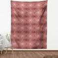 thumbnail image 4 of Vintage Fabric by the Yard, Blossoming Flower Inspired Print Details Warm Toned Vintage Art, Decorative Upholstery Fabric for Chairs & Home Accents, Pale Maroon Pale Salmon by Ambesonne, 4 of 5