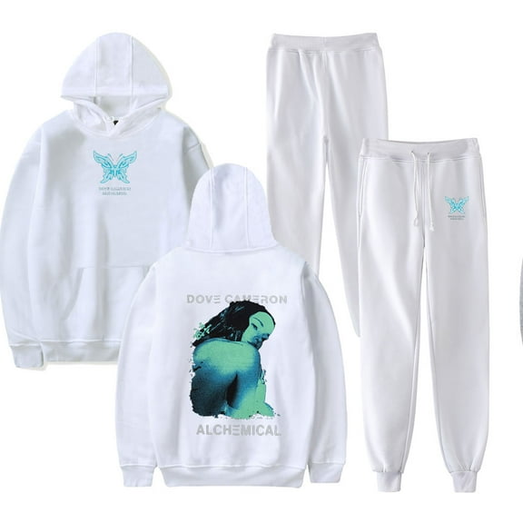 Dove Cameron CHRYSALIS Merch Hoodie and SWEATPANTS set pop print Unisex Casual Street Clothing