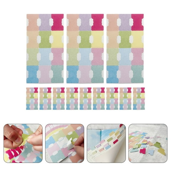 Masteelf 12 Sheets of Binder Page Markers Writable Index Tabs Sticky Index Tabs Book Markers