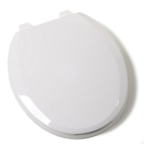 Jones Stephens C1210S00 Closed Front with Cover Round Plastic Toilet Seat, White
