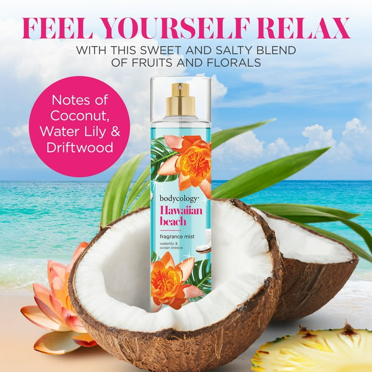 Bodycology Hawaiian Beach Fragrance Mist Spray By Bodycology - 8 oz Bodycology Hawaiian Beach Fragrance Mist Spray By Bodycology - 8 oz