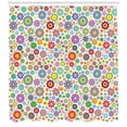thumbnail image 3 of Ambesonne Floral Shower Curtain, Hippie Cheerful, 69"Wx84"L, Multicolor, 3 of 3