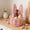 Pink, variant on Sktrjpolfis Hand Woven Rattan Bunny Ear Basket Easter Egg Storage Basket Home Desktop Decor