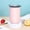 Pink, variant on DIY Engravable Insulated Stainless Steel Tumbler with Slider Lid, Customizable Reusable Travel Coffee Mug for Hot & Iced Drinks, Personalizable Thermal Cup(White,325ML / 11Oz)