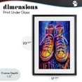 thumbnail image 4 of Stupell Industries Contemporary Moody Converse with Neon Splash Black Framed Print Under Glass, 17 x 23, by Creative Studio, 4 of 8