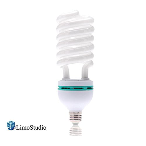 45 Watt 2pack LimoStudio AGG2359 6500K Fluorescent CFL Daylight Balanced Light Bulb for Photography Photo Video Studio Lighting 