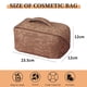 thumbnail image 2 of Bolsa de cosméticos de viaje de gran capacidad,Bolsa de maquillaje,Bolsa organizadora de maquillaje de cuero PU portátil impermeable, 2 of 5
