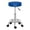 Blue, variant on IVV Backless Rolling Bar Stool, 360° Rotation & Adjustable Height, Black PU Leather Swivel Padded Seat with Chrome Plated Base for Kitchen Bar Living Room