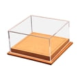 thumbnail image 4 of Caja de exhibición de autos de juguete a escala 1:64, vitrina a prueba de polvo para decoración del hogar, 5 x 4,8 x 2,6 pulgadas, accesorio ligero, tapa de acrílico transparente. Marrón claro, 4 of 8