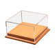 thumbnail image 4 of Caja de exhibición de autos de juguete a escala 1:64, vitrina a prueba de polvo para decoración del hogar, 5 x 4,8 x 2,6 pulgadas, accesorio ligero, tapa de acrílico transparente. Marrón claro, 4 of 8