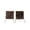 Brown, variant on Luxe Laredo Faux Sheepskin Chair Pad 17x17 2-Piece Micro Suede