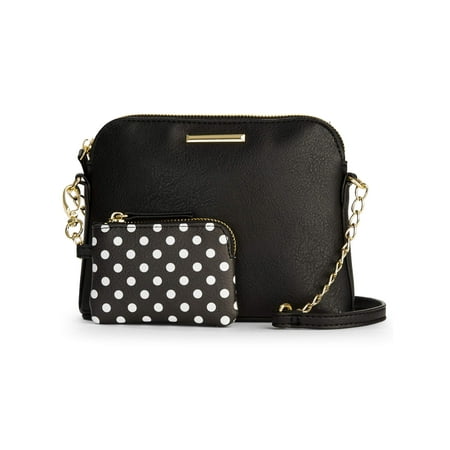 No Boundaries Black Half Moon Crossbody