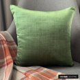 thumbnail image 4 of The HomeCentric Emerald Green Pack of 2, 24x24 inch (60x60 cm) Throw Pillow Cases, Velvet Double Side, Faux Leather Puller Throw Pillows For Sofa, Solid Color Modern Style - Velvet Emerald Jules, 4 of 9