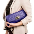 thumbnail image 6 of Genuine Leather Clutch Evening Bag with Chain Shoulder Strap (Fits Phones up to 6.25In x 3.1In), 6 of 7