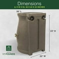 thumbnail image 3 of Good Ideas Rain Wizard 50 Gal Plastic Rain Barrel Urn, Sandstone (2 Pack), 3 of 9