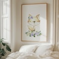 thumbnail image 6 of Baby Fox, Forest Animals, Woodland Animals, Boho, Purple Flowers, Gender Neutral Nursery - Illustration Fox Watercolor Floral Animal Whimsical Flowers Unframed Wall Art Print 36 x 48 inches, 6 of 13