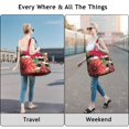 thumbnail image 4 of Flower Women's Large Weekend Travel Bag Moving Canvas Handbag Thick Double Layer Beach Weekend Travel Unisex Hospital Maternity Delivery with Toiletry Waterproof, 4 of 5