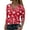 Watermelon Red, variant on Aayomet Dressy Tops For Women Women's Henley Shirts Long Sleeve Button Down Tunic Tops Scoop Neck Ribbed Knit Slim Fitted Casual Tops Blouses,Gray M