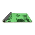thumbnail image 2 of Ahgly Company Indoor Round Abstract Emerald Green Modern Area Rugs, 5' Round, 2 of 4