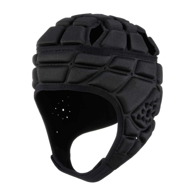 Casco protector de cabeza Surlim Rugby Soccer Scrum para niños, negro