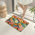 thumbnail image 4 of Shiartex Non-Woven Rubber Foot Pad Floor Mat Flowers Pattern Home Entrance Outside Entry Indoor Outdoor 24x16in, 4 of 5