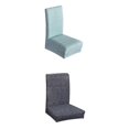 thumbnail image 1 of 2pcs Bar Sil de Comedor Cubierta de Sil Elevación Asiento Manga Poliéster Salón Gris Azul Sunnimix Stretch Seat Chair Cover, 1 of 8