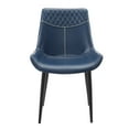 thumbnail image 6 of Linon Marcum Dining Chairs, Set of 2, Blue Faux Leather, 6 of 10