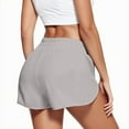 thumbnail image 2 of Aayomet Running Shorts for Women Elastic Pants Shorts Athletic Pockets Waist Pants (Gray, M), 2 of 5