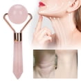 thumbnail image 3 of Rodillo Facial de Jade Ecomeon Masajeador Antienvejecimiento Cuarzo Rosa, 3 of 6