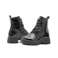 thumbnail image 3 of Botin Yuyin Para Niña Casual Con Corazones Charol Negro negro 19, 3 of 6