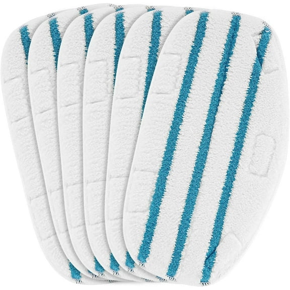 6 Pack Replacement Steam Mop Pads Compatible PurSteam PurSteam Steam Mop Cleaner ThermaPro 10-in-1