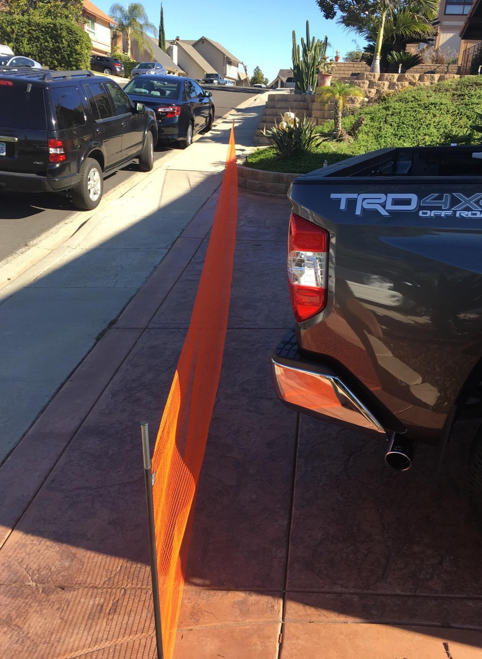 KidKusion Driveway Safety Net,Child, 20 ft Long, Plastic, Steel, 1 CT, Orange