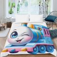 thumbnail image 2 of Bob The Train Themed Bed Sheet Set Three Piece Set 53x79 Inches Comfortable And Skin Friendly Unique Design Creating A Star Studded Night, 2 of 6