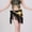 Black, variant on SEMPAI Women Tassel Sequin Scarf Skirt Belly Dance Performance Costume Ballroom Dancewear