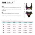 thumbnail image 6 of Daiia Colorful Sparkling Women's Bikini Set Two Piece Swimsuit High Waisted Bikini Adjustable Straps Bikini Perfect for Beach, Pool, and Summer Vacation-Large, 6 of 9