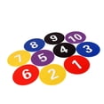 thumbnail image 3 of 10x marcadores de puntos de suelo numerados tapete de entrenamiento amortiguador silencioso gimnasio marcadores de disco plano tapete emblemático para vistoso, 3 of 8