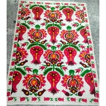 SUZANI WOOLEN EMBROIDRED BEDSHEET