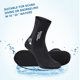 thumbnail image 4 of Snorkel Buceo Calcetines de buceo de neopreno de 3 mm Mujeres Hombres Calcetines cálidos de surf de buceo (Negro L) Ndcxsfigh Nuevos Originales, 4 of 9