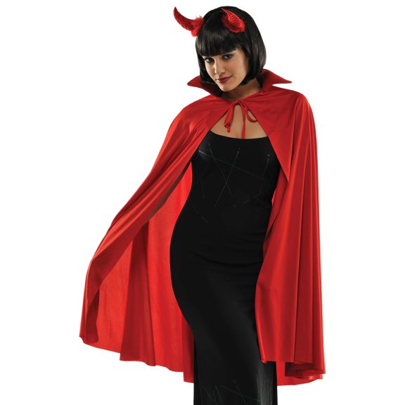 Amscan Adult Red Halloween Cape with Dramatic Collar