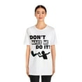 thumbnail image 2 of Funny Amputee T-Shirt “Don’t make me do it V1” Humor Crew Neck T-Shirt, 2 of 6