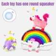 thumbnail image 2 of Rainbow Hide and Seek Dog Toy with 3 Squeaky Unicorns, Interactiven Plush Toy for Puppies and Dogs, 2 of 6