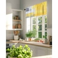 thumbnail image 3 of Abstract Graffiti Art Valances for Windows Retro Yellow Gary Street Art Valance Rod Pocket Light Filtering Short Window Treatments Curtains for Kitchen Bathroom Living Room Bedroom, 54 x 18 Inch, 3 of 7