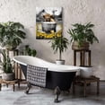 thumbnail image 4 of Highland Cow Wall Art - 12x16 Inch Canvas Print - Modern Farmhouse Bathroom Decor, Waterproof Black and White Cow Picture for Home, 4 of 6