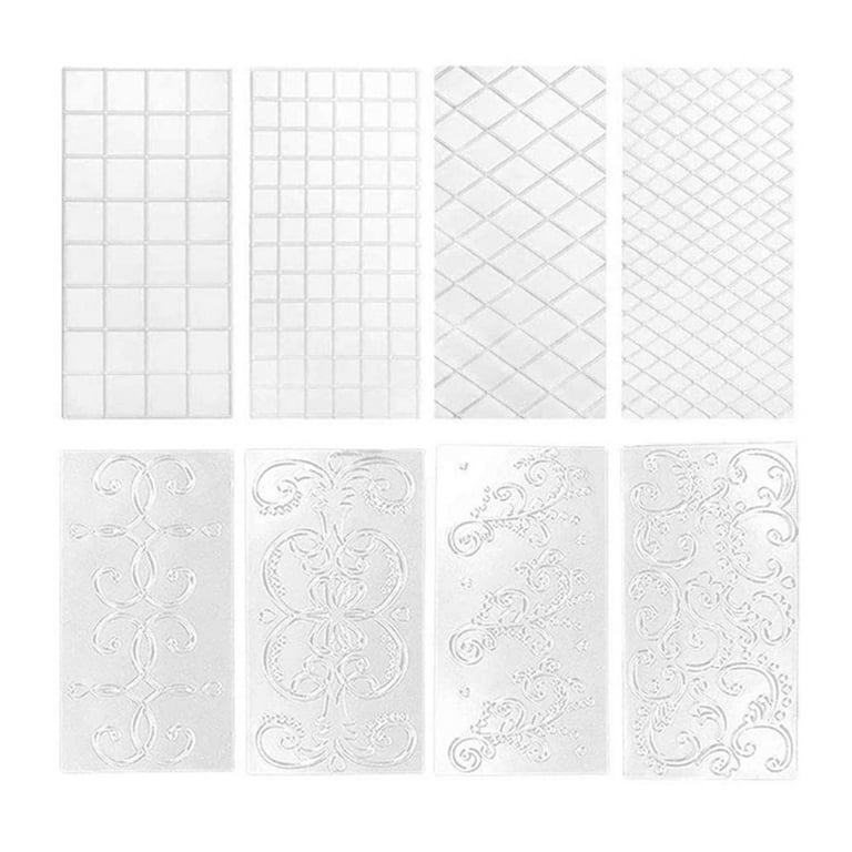 8pcs-plastic-cake-printing-template-diy-cake-stencil-template-transparent-walmart-com