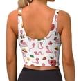 thumbnail image 4 of Picia Cute Animal Sports Bra for Women,Padded Strappy Sports Bras Medium Support Yoga Bra with Removable Cups,Running Yoga Bra-Large, 4 of 9