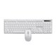 thumbnail image 4 of Sidaley Kit de mouse de teclado inalámbrico Computadora portátil 2.4G Teclado ergonómico para juegos con luz de fondo y mouse óptico inalámbrico Juegos de teclado y mouse para computadora Blanco, 4 of 6