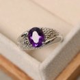 thumbnail image 1 of Natural Blue Amethyst Ring,Solitaire Ring,Sterling Silver Ring For Men & Woman, 1 of 4