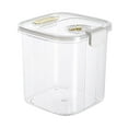 thumbnail image 3 of Contenedores herméticos para almacenar arroz, transparentes, para almacenar alimentos a granel, sellados y con cierre. Transparente Grande, 3 of 9
